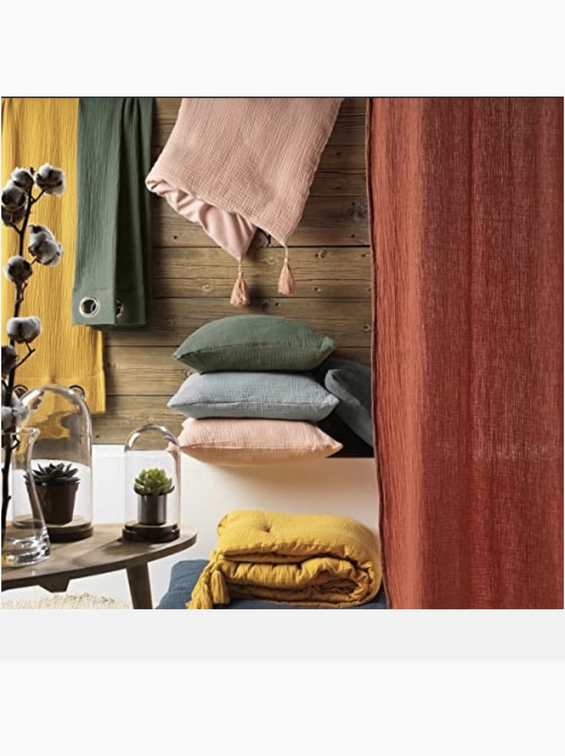 Gaze de algodão alia promo linge Cáqui - Kiabi