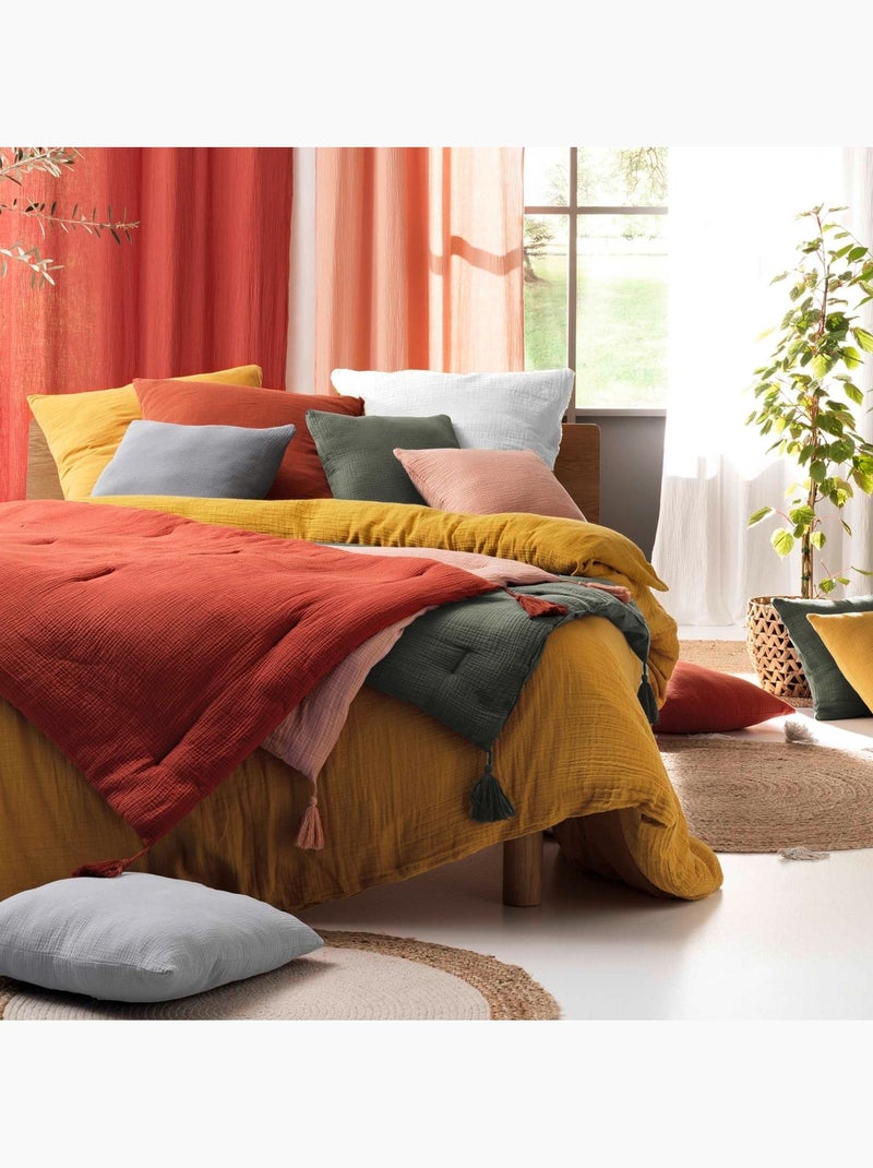 Gaze de algodão angelia douceur d'intérieur Amarelo - Kiabi