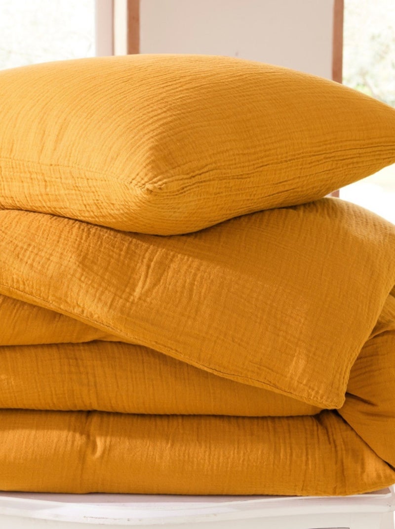 Gaze de algodão douceur d'intérieur Amarelo - Kiabi