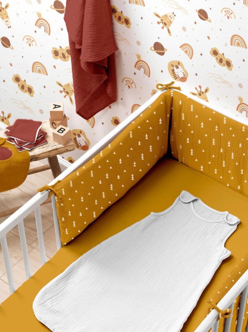 Gaze de algodão douceur d'intérieur Amarelo-mostarda - Kiabi