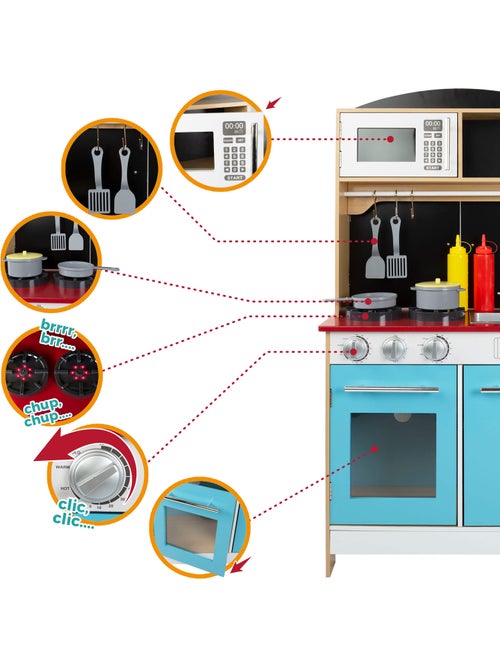 Gelataria com cozinha de madeira WOOMAX - Kiabi