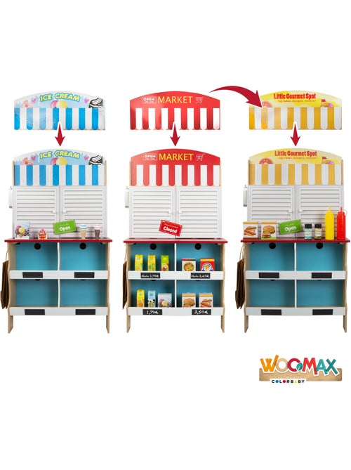 Gelataria com cozinha de madeira WOOMAX - Kiabi
