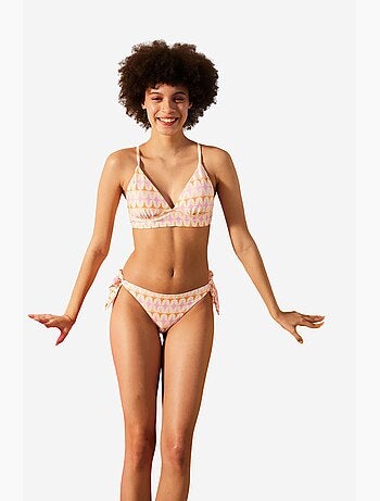 Gina cueca de biquíni brasileira estampada penti