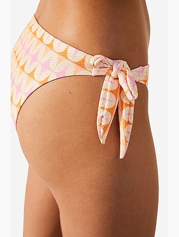 Gina cueca de biquíni brasileira estampada penti