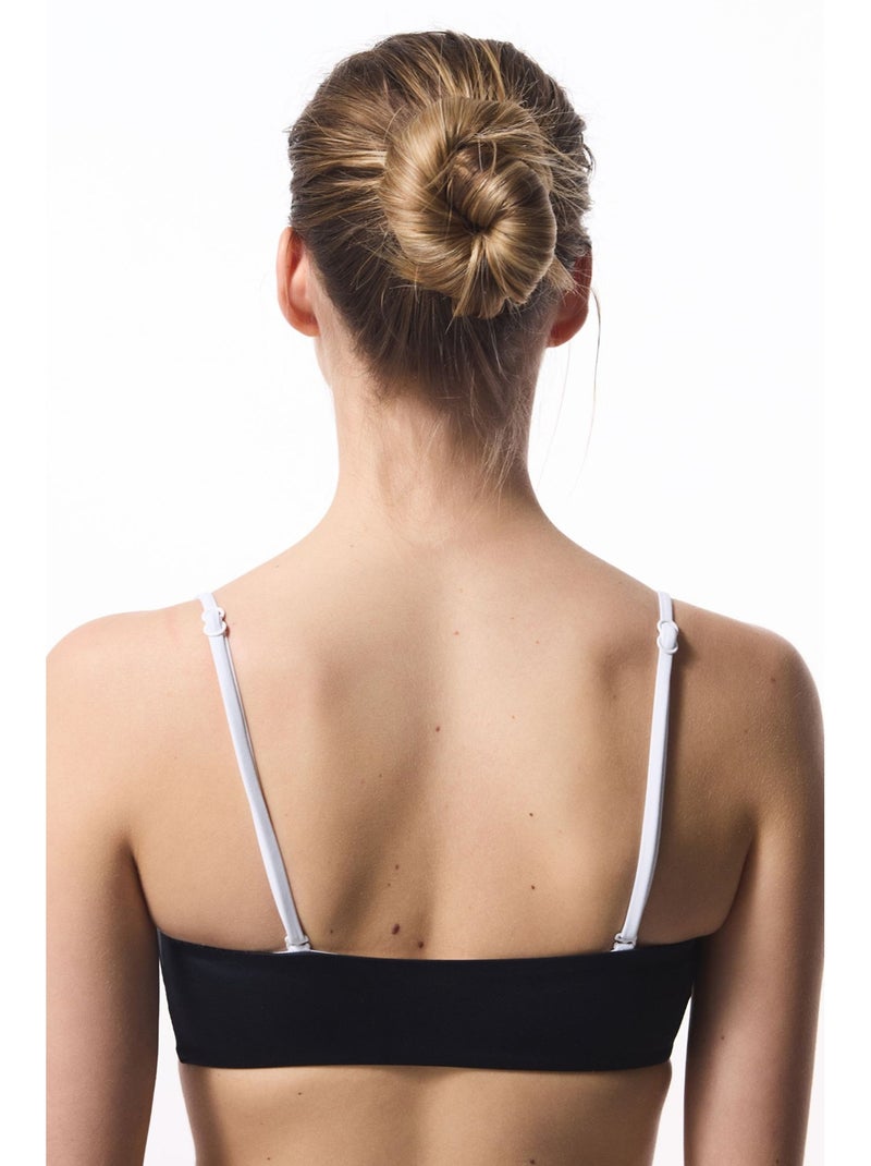 Gina top de biquíni bandeau penti Branco Preto - Kiabi