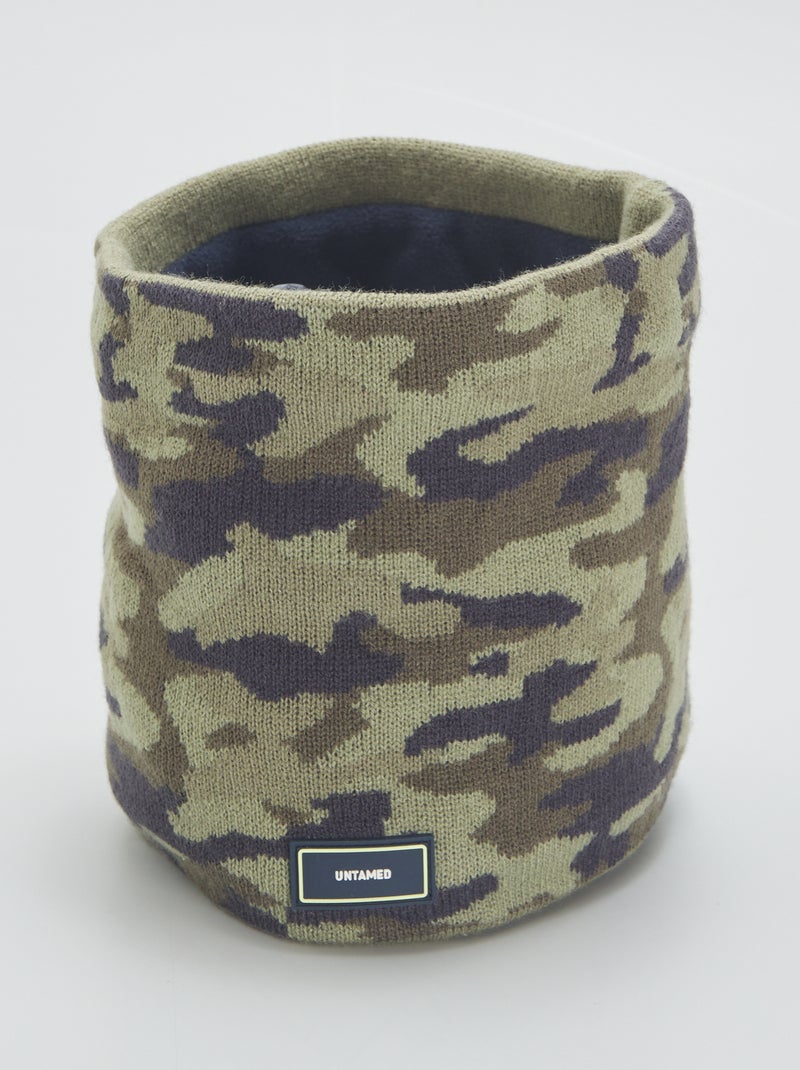 Gola com estampado 'camuflagem' Camuflagem - Kiabi