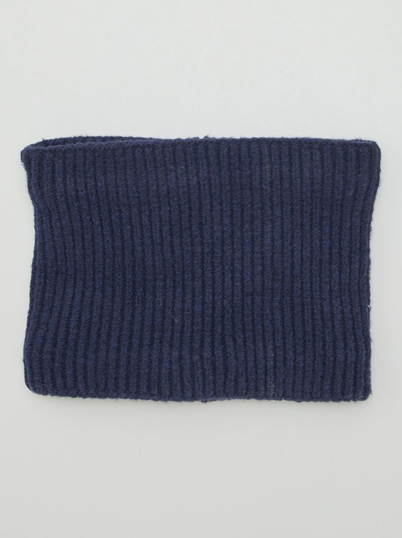 Gola de malha de tricô AZUL - Kiabi