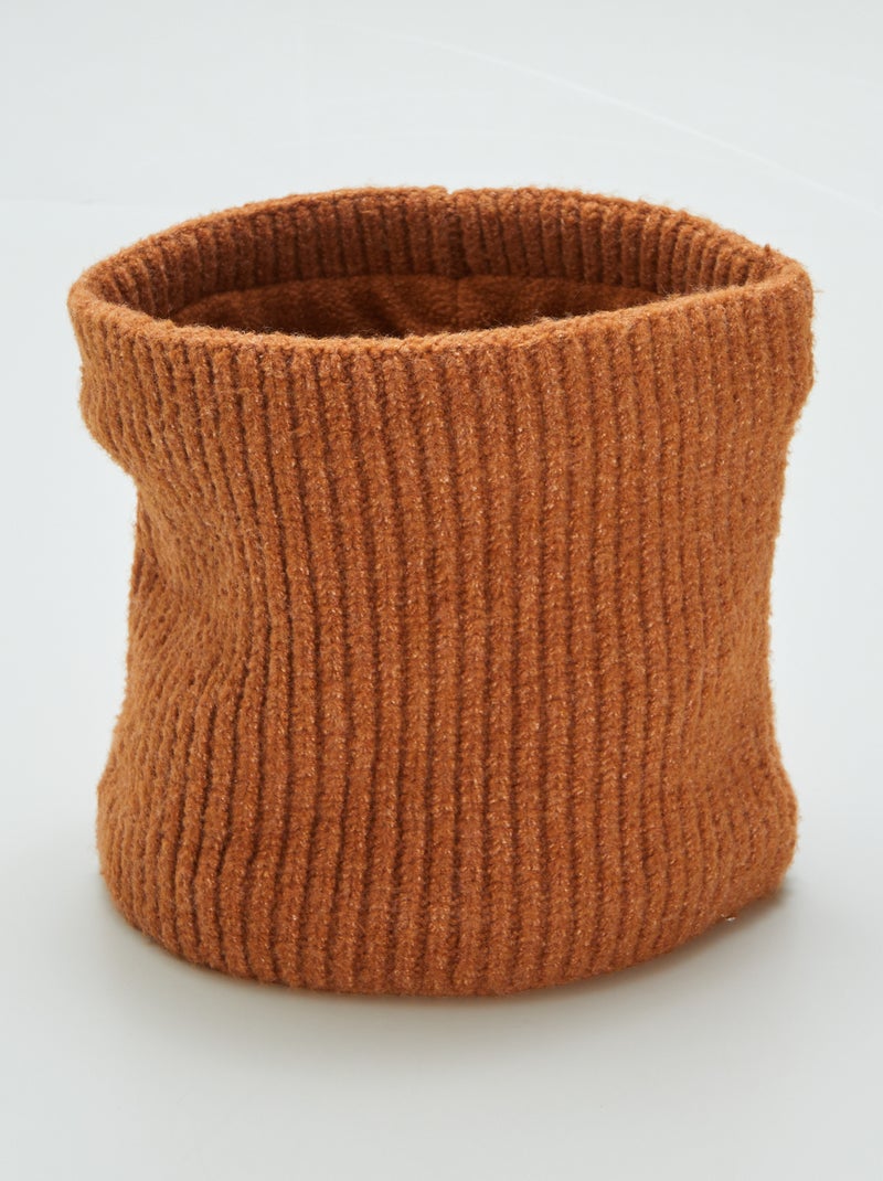 Gola de malha de tricô CASTANHO - Kiabi
