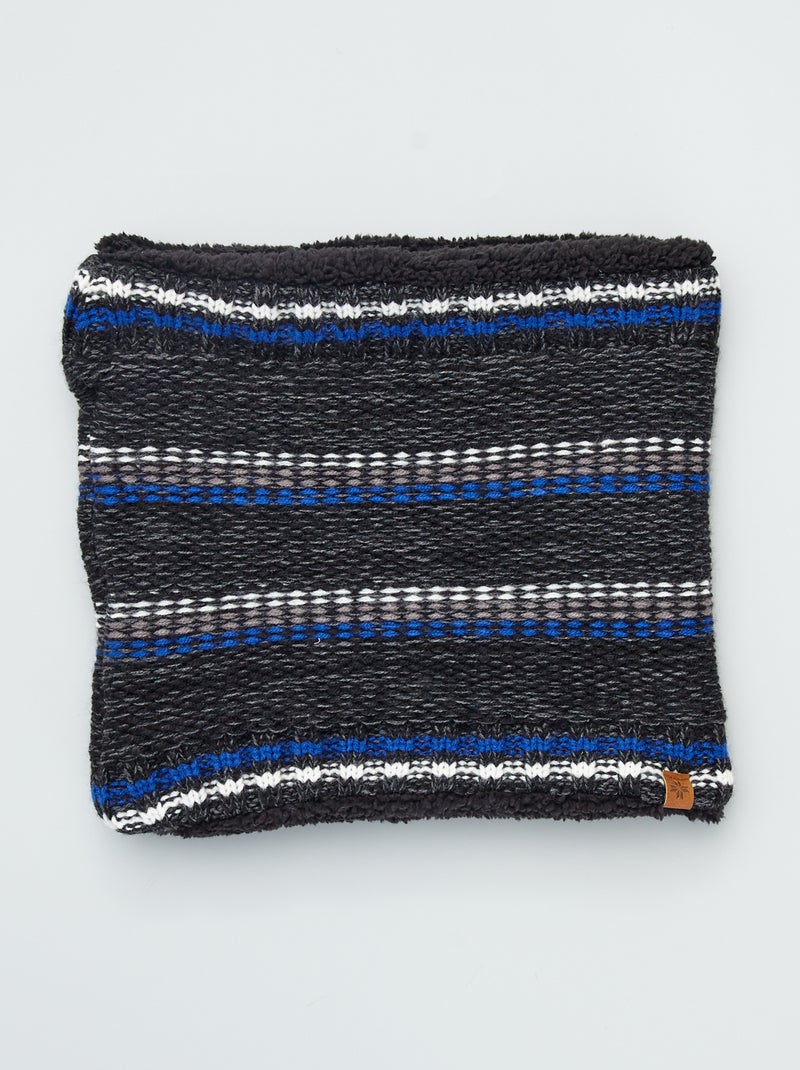 Gola de malha de tricô Preto - Kiabi