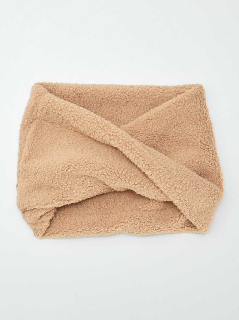 Gola efeito lã de carneiro CASTANHO - Kiabi