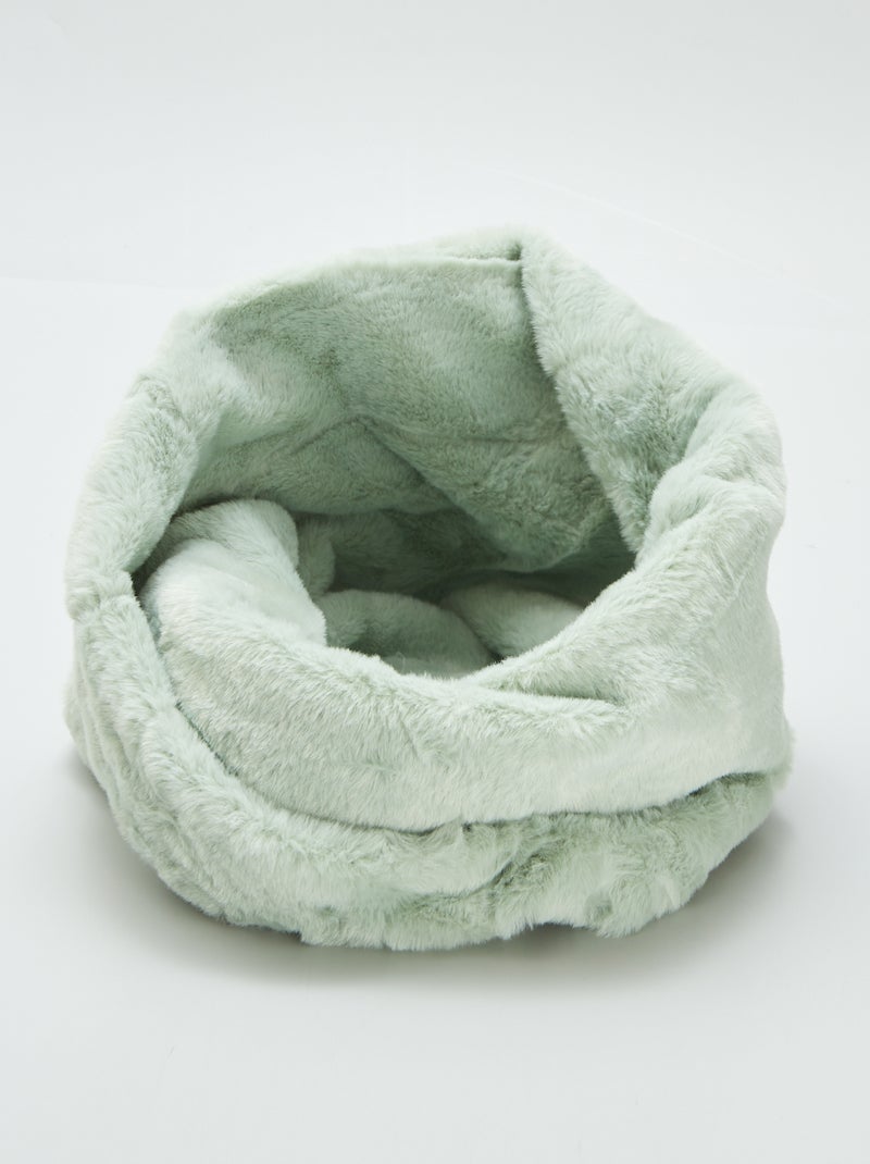 Gola em imitação de pelo VERDE - Kiabi