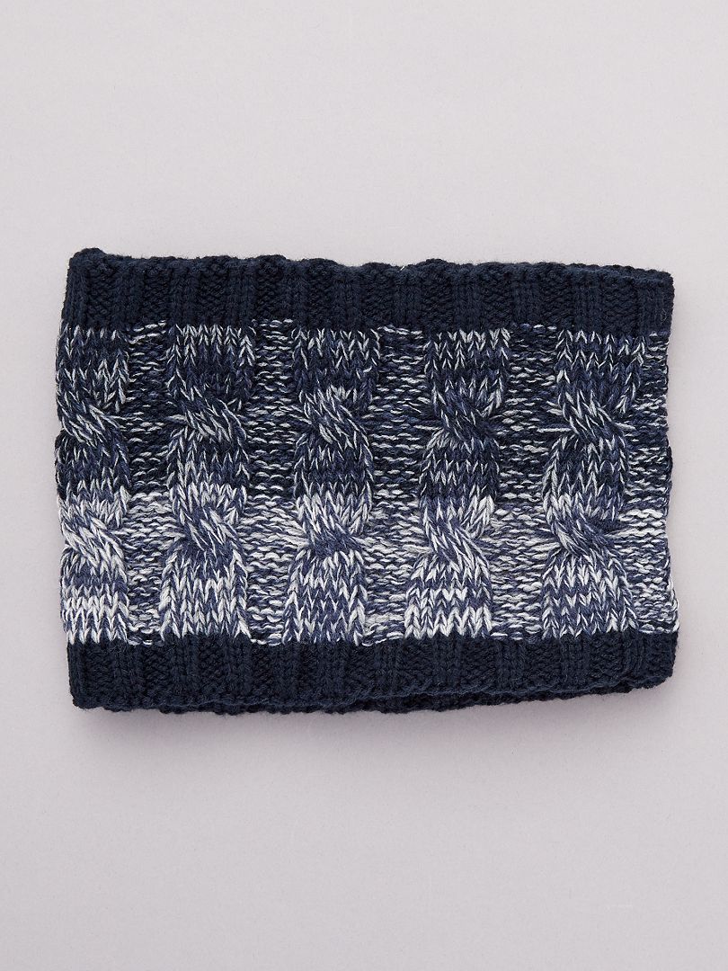 Gola em malha de tricô Azul Marinho - Kiabi