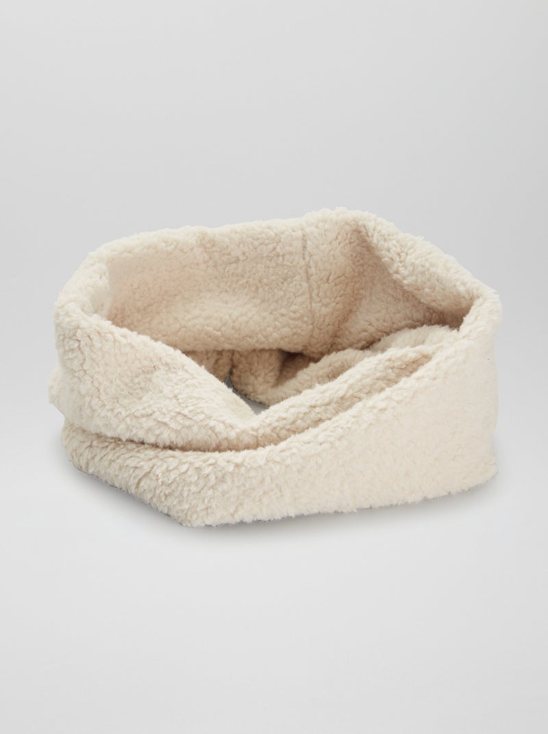 Gola em sherpa BEGE - Kiabi