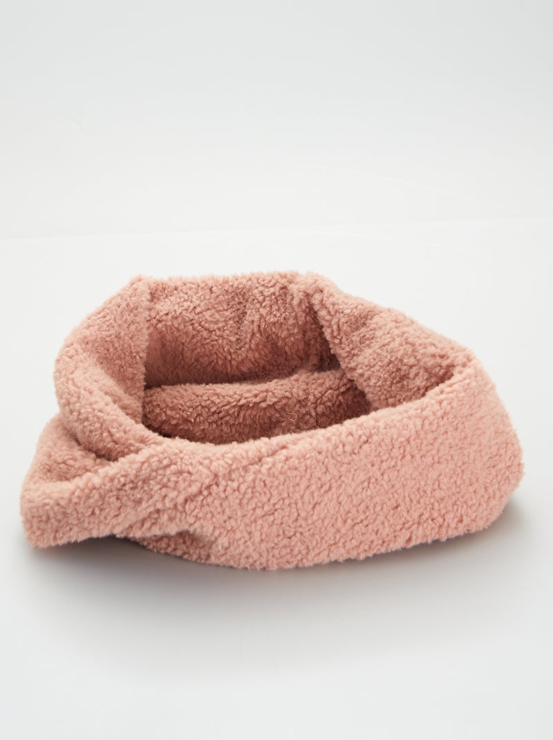 Gola em sherpa ROSA - Kiabi