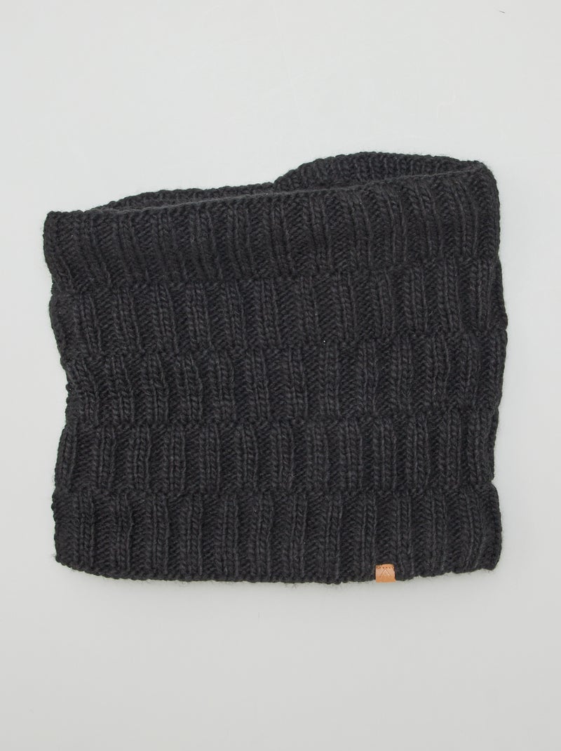 Gola em tricô PRETO - Kiabi