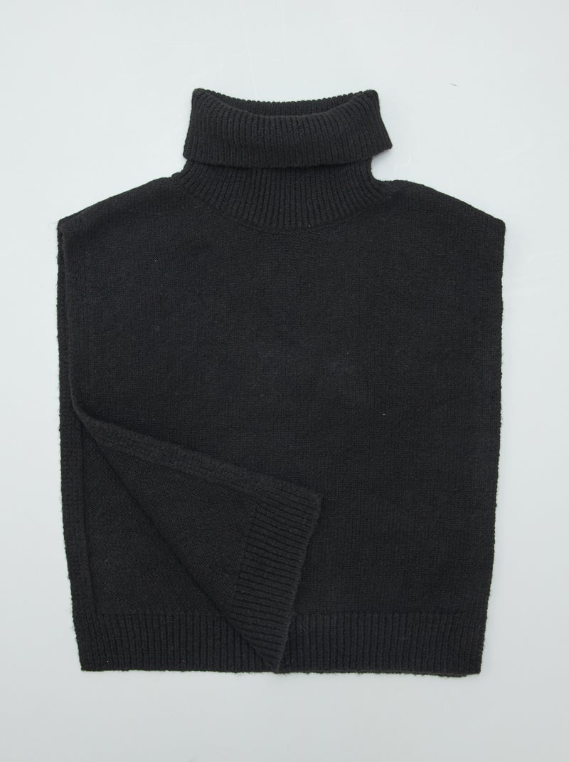 Gola enrolada tipo snood PRETO - Kiabi