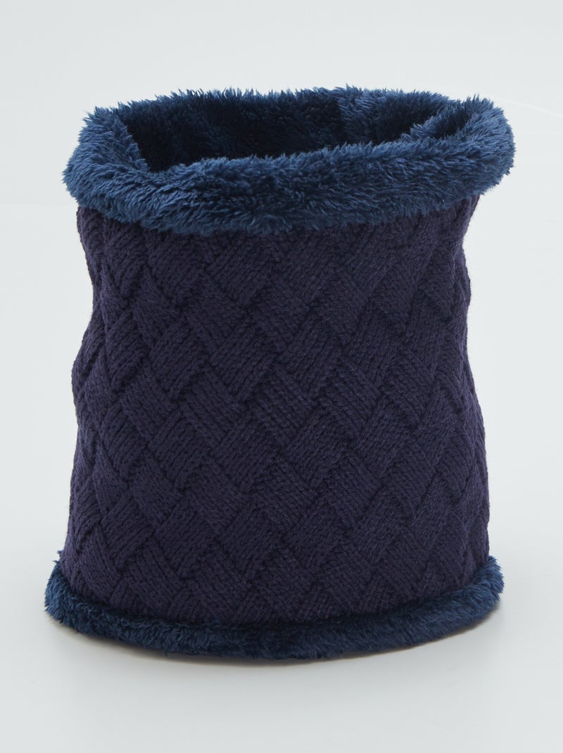 Gola forrada em polar AZUL - Kiabi
