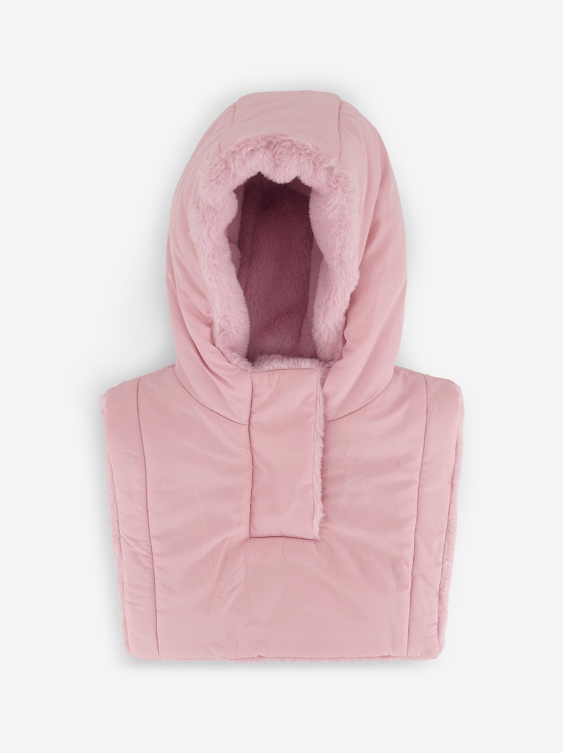 Gola protetora com capuz Rosa - Kiabi