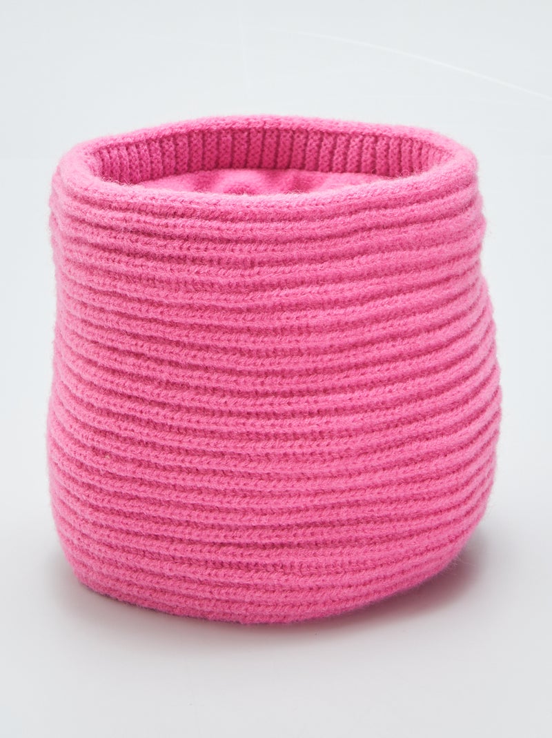 Gola snood canelada ROSA - Kiabi