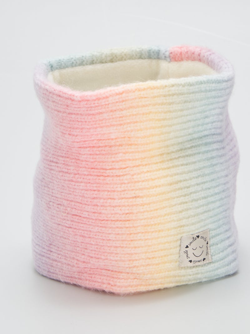Gola snood de malha nervurada ROSA - Kiabi