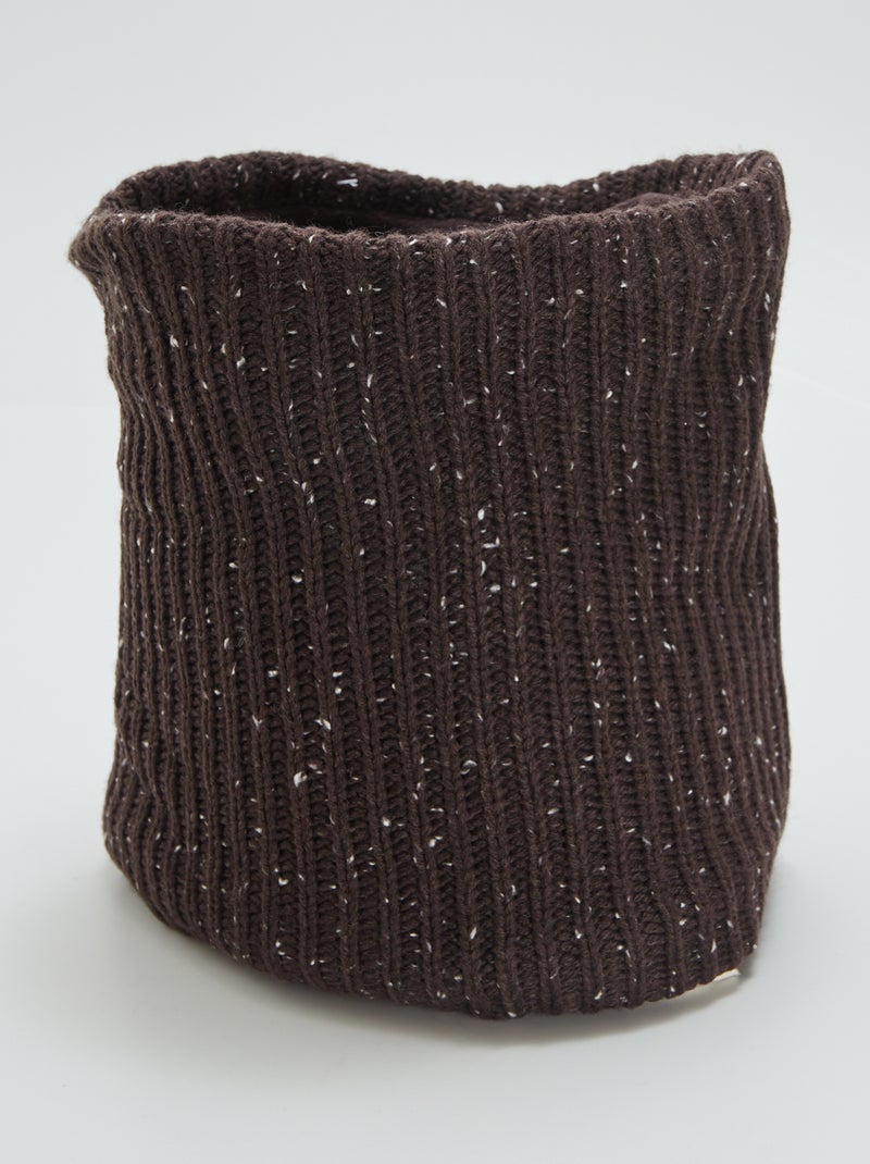 Gola snood em malha CASTANHO - Kiabi