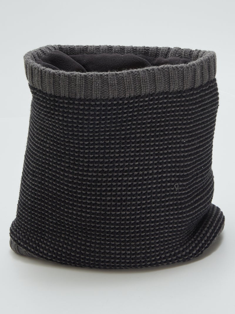 Gola snood em malha CINZA - Kiabi