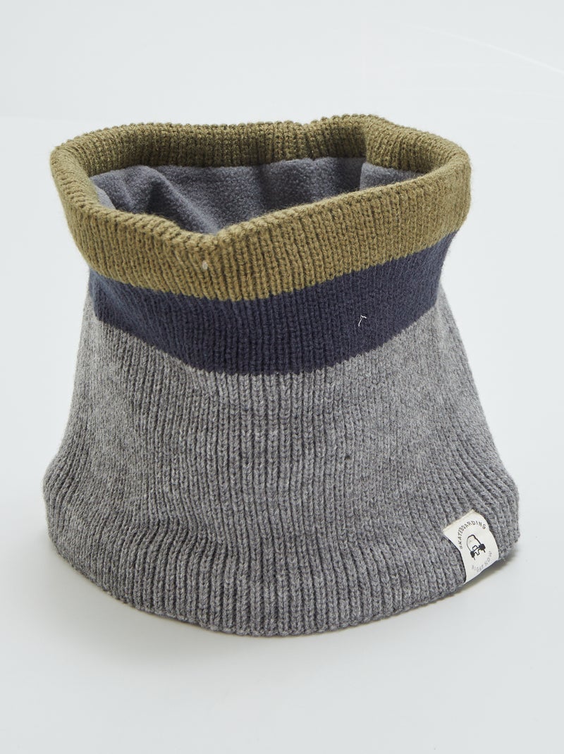 Gola snood em malha CINZA - Kiabi
