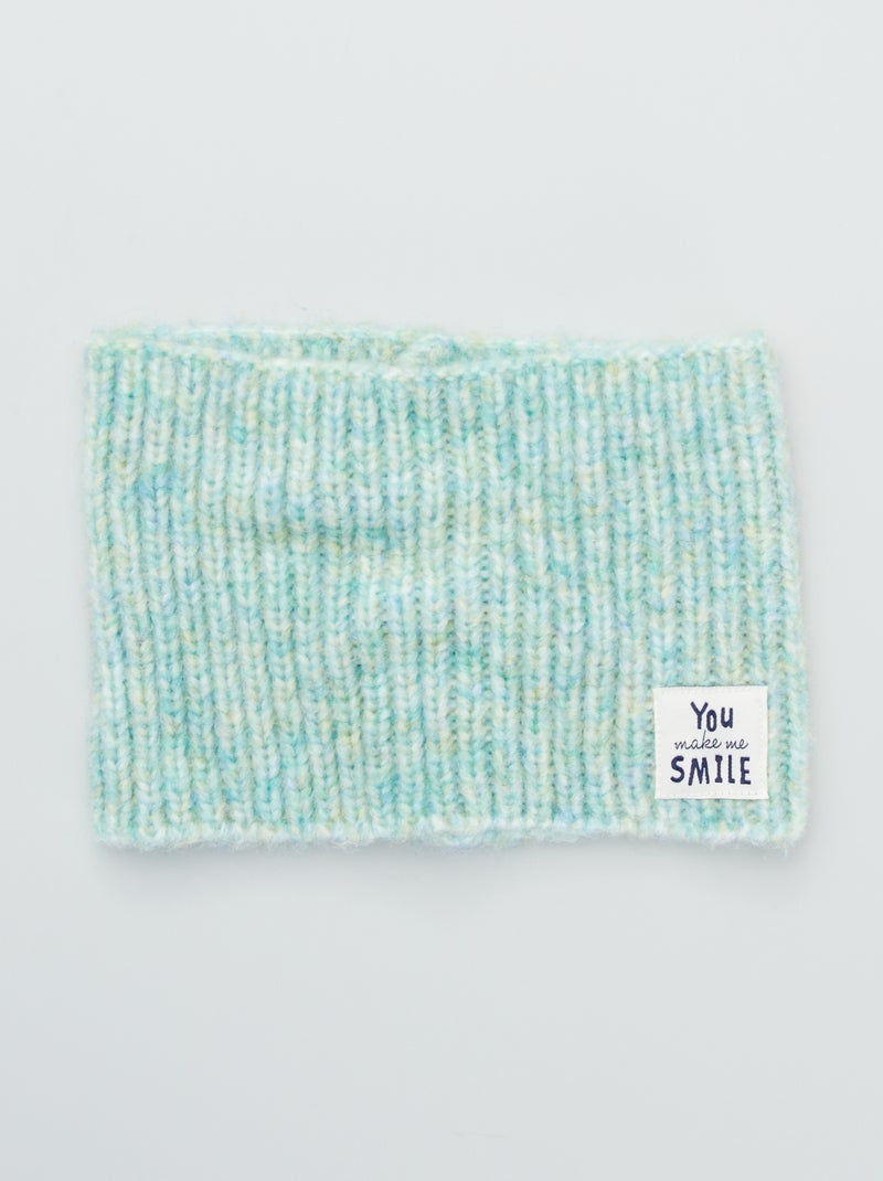 Gola snood em malha nervurada VERDE - Kiabi
