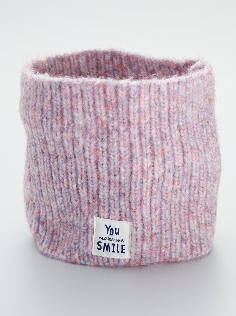 Gola snood em malha nervurada VIOLETA - Kiabi