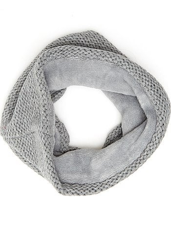 Menino 3-12 anos - Gola snood em ponto de mousse lisa - Kiabi