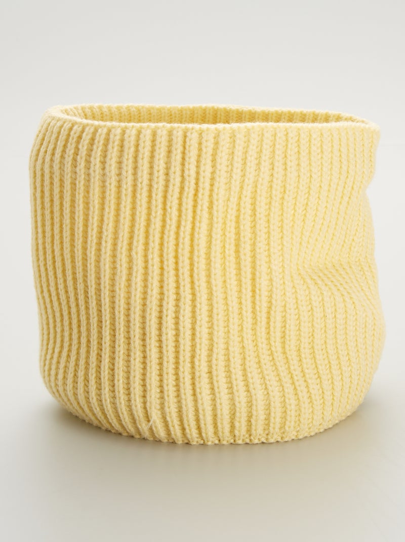 Gola snood lisa AMARELO - Kiabi