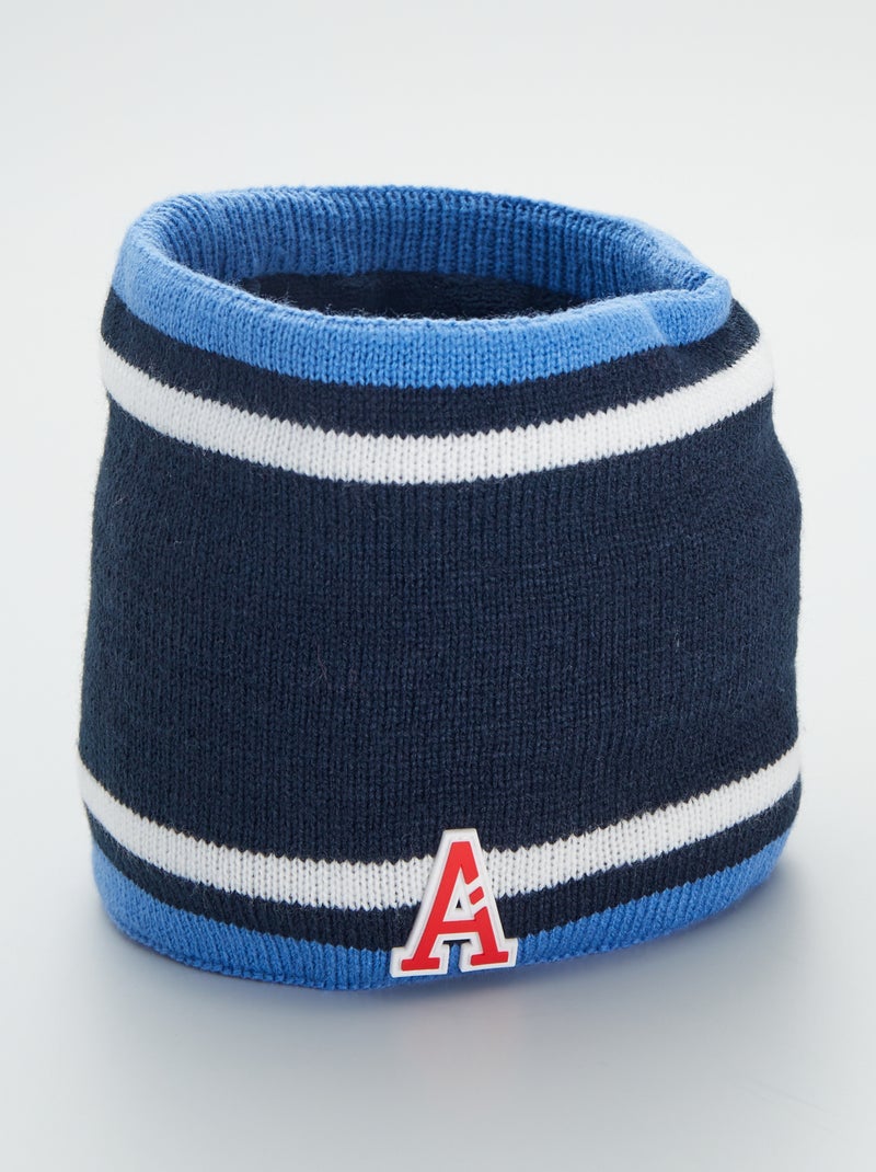 Gola tricolor com letras de fantasia Azul - Kiabi
