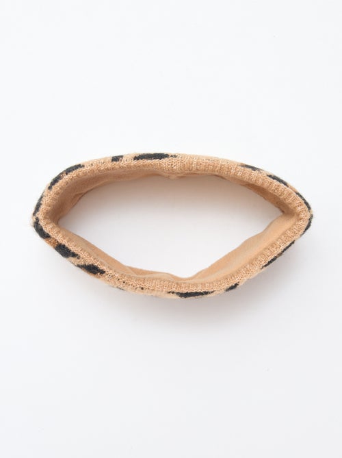 Gola tubular em malha leopardo - Kiabi