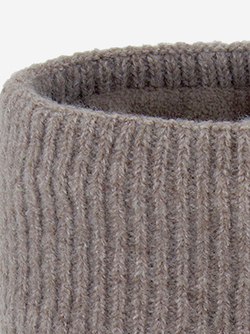 Gola Tubular Forrada a Polar Castanho - Kiabi
