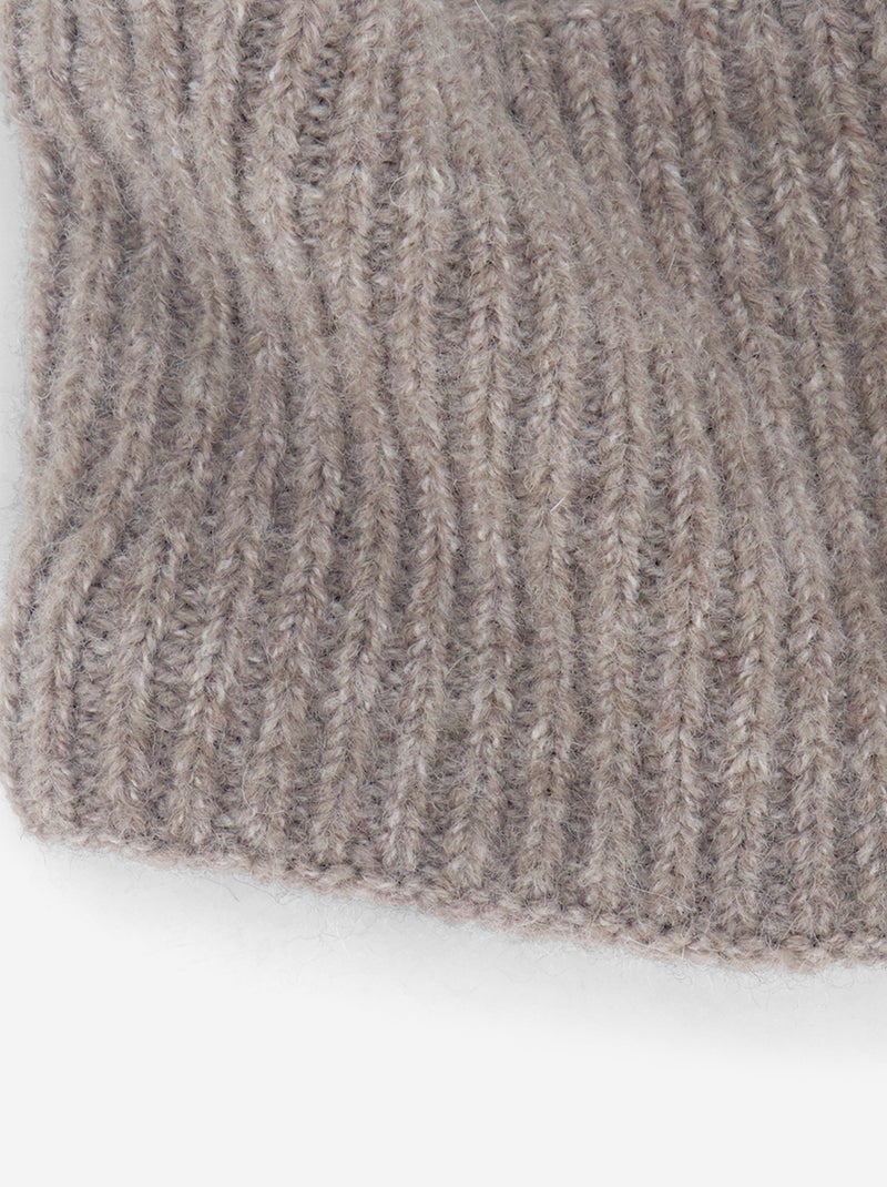Gola Tubular Forrada a Polar Castanho - Kiabi