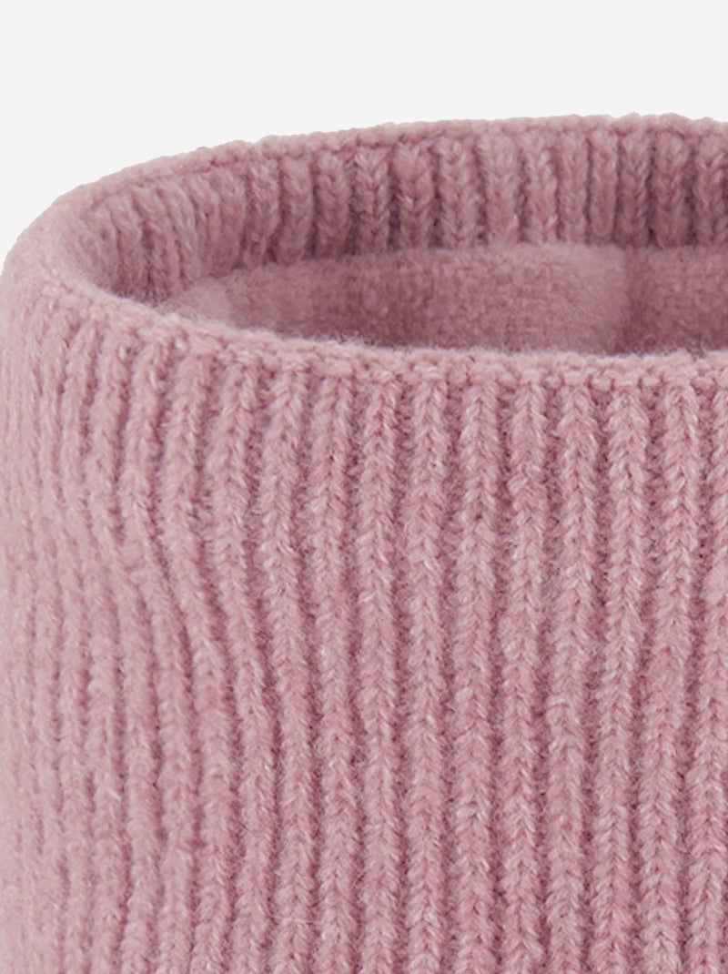 Gola Tubular Forrada a Polar Rosa - Kiabi