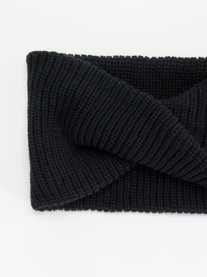 Gola tubular lisa Preto - Kiabi