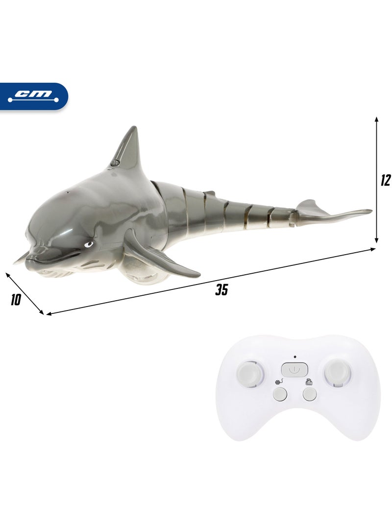 Golfinho de brinquedo com controlo remoto 35 cm racing boat N/D - Kiabi