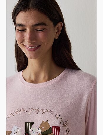 Good mood top de pijama com efeito térmico penti
