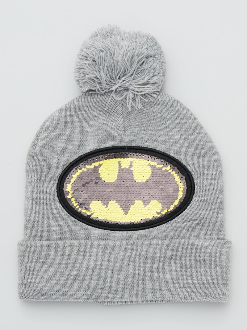 Gorro 'Batman' Cinza Mesclado - Kiabi
