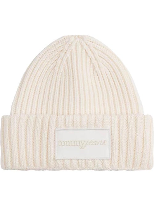 Gorro Branco de Mulher Tommy Hilfiger Pima Flag - Kiabi Gorro Branco de Mulher Tommy Hilfiger Pima Flag - Kiabi