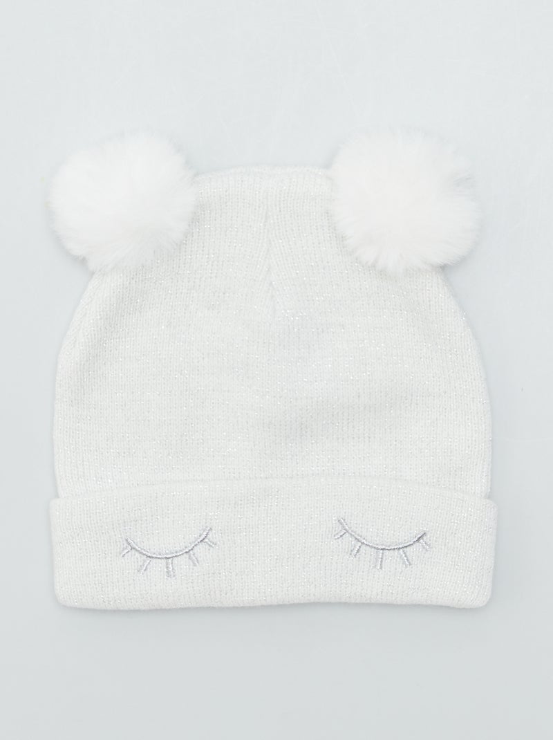 Gorro brilhante BRANCO - Kiabi