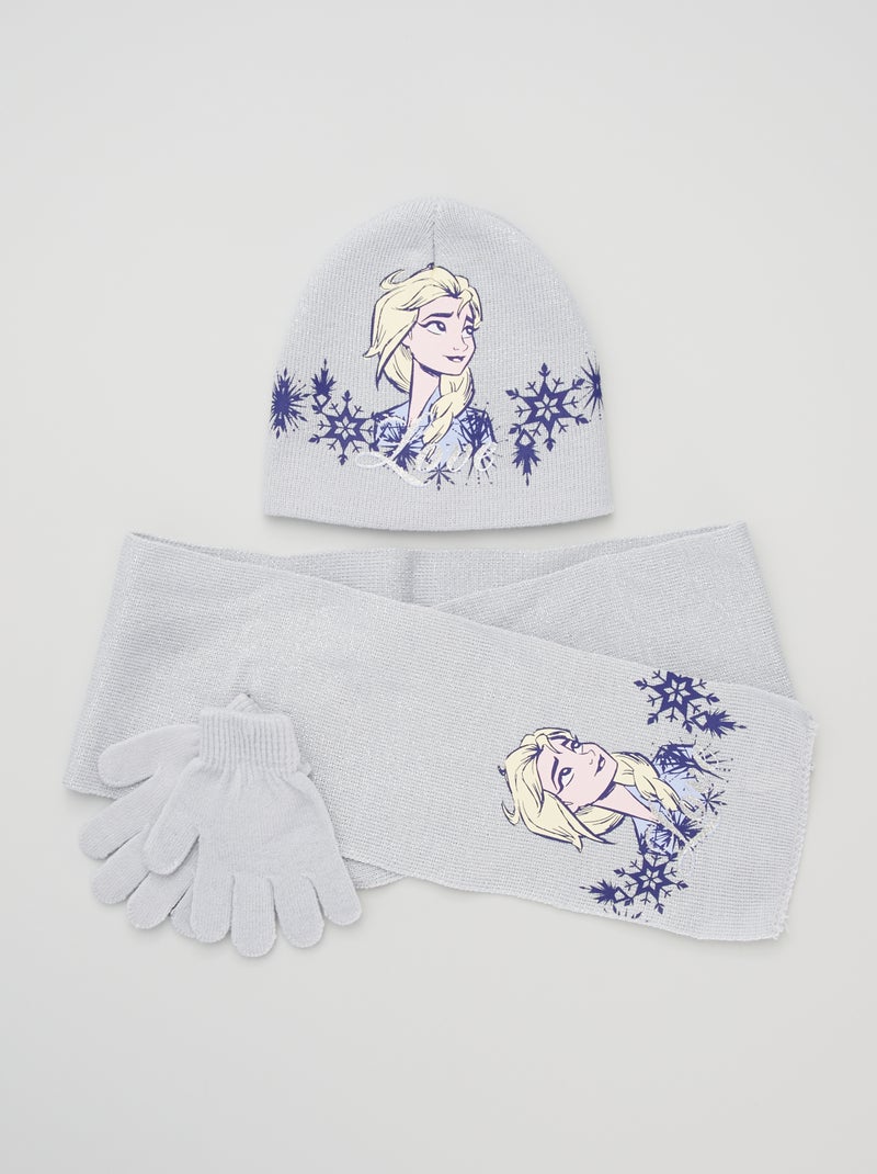 Gorro + cachecol + luvas 'Disney' - 3 peças Azul - Kiabi