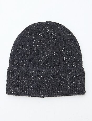 Gorro canelado brilhante