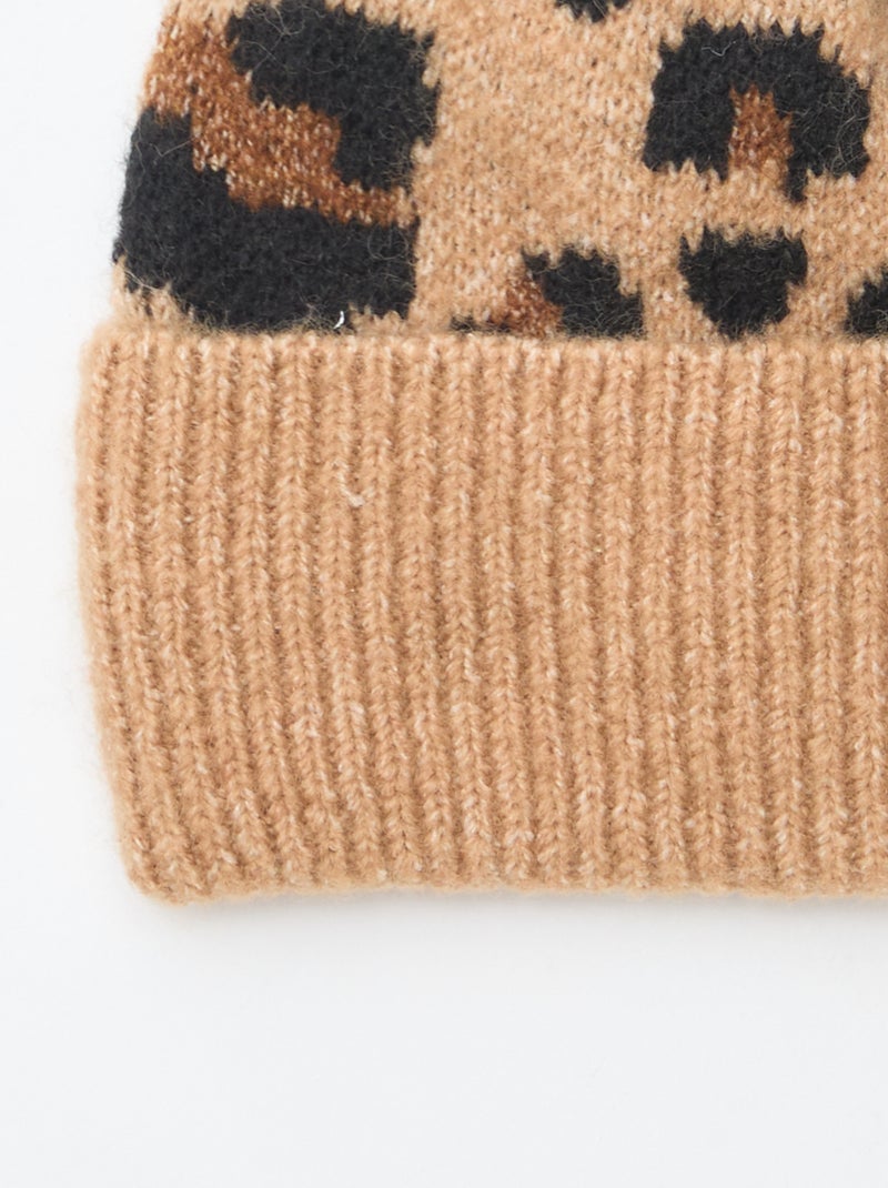 Gorro canelado Castanho - Kiabi