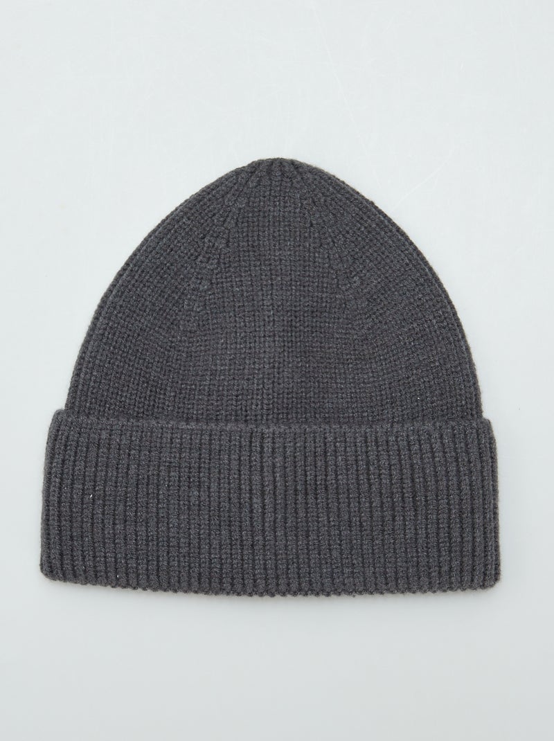 Gorro canelado CINZA - Kiabi