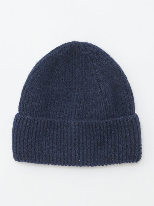 Gorro canelado com dobra - Kiabi