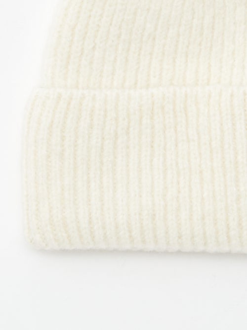 Gorro canelado com dobra - Kiabi