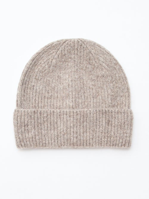 Gorro canelado com dobra - Kiabi