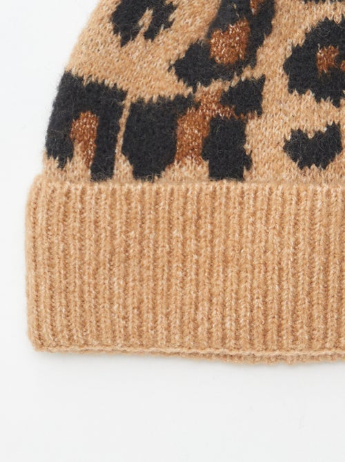 Gorro canelado com dobra - Kiabi